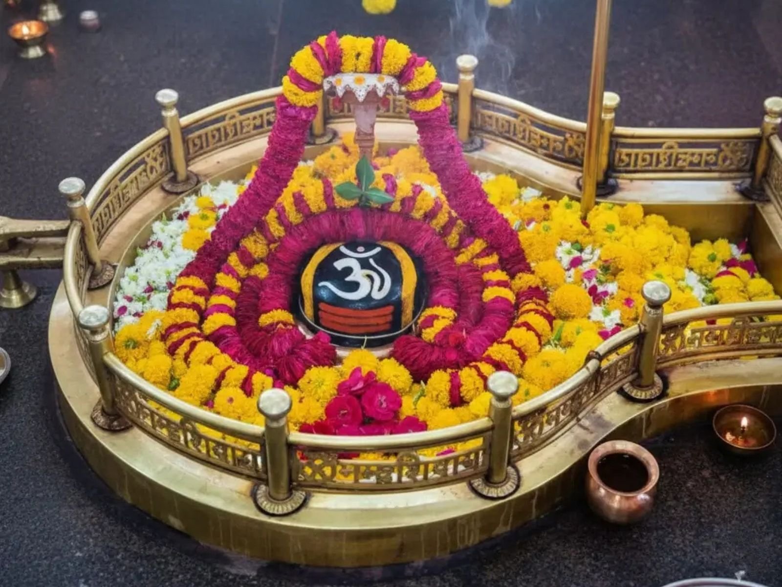 Mangal Dosh puja arrangement with traditional offerings in Ujjain
